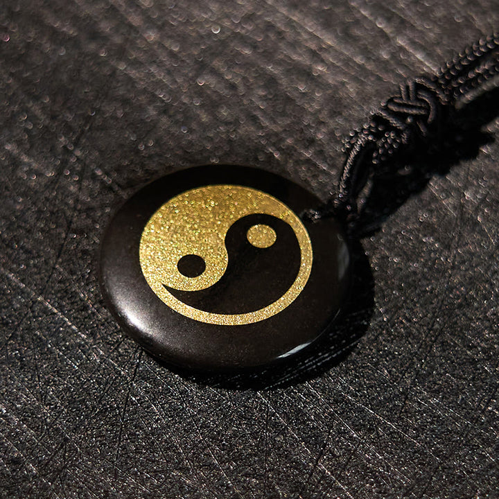 Buddha Stones Różne Kryształy Ametyst Tygrysie Oko Zielony Awenturyn Yin Yang Duchowy Naszyjnik Wisiorek