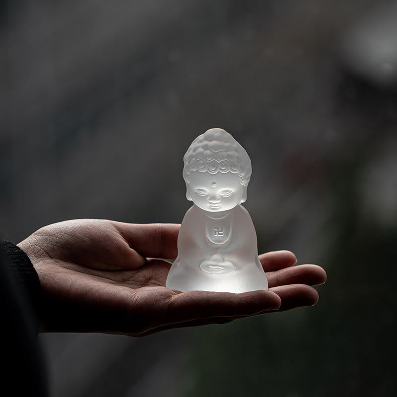 Buddha Stones Mini Tathagata Budda Liuli Serenity Dekoracja biurka