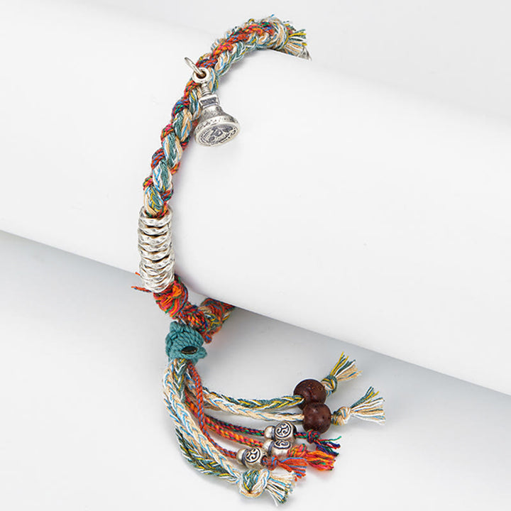 Bransoletka ochronna Buddha Stones 925 Sterling Silver, ręcznie robiona, wielopasmowa - image 2