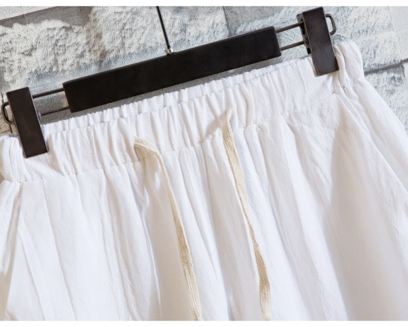 Buddha Stones, 2 sztuki, jednolity kolor, bawełniany T-shirt z krótkim rękawem i spodniami, męski zestaw - image 9