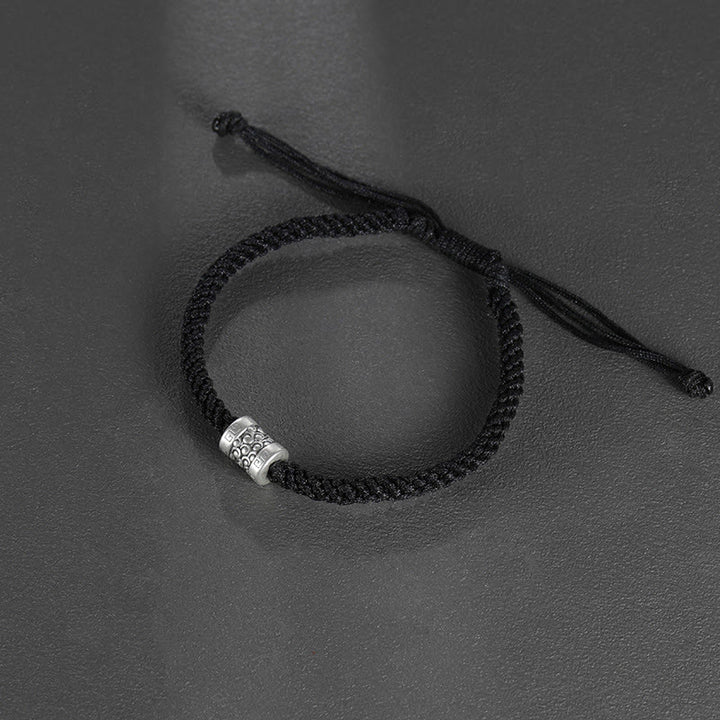 Bransoletka Buddha Stones 999 Sterling Silver Red String Lucky Cloud Strength