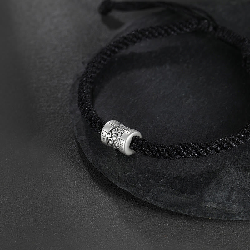 Bransoletka Buddha Stones 999 Sterling Silver Red String Lucky Cloud Strength