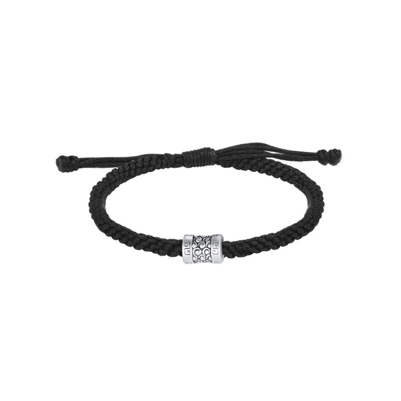 Bransoletka Buddha Stones 999 Sterling Silver Red String Lucky Cloud Strength