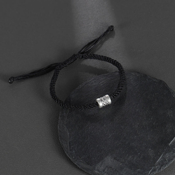 Bransoletka Buddha Stones 999 Sterling Silver Red String Lucky Cloud Strength