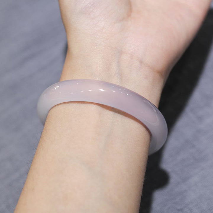 Bransoletka ochronna z naturalnego fioletowego jadeitu z Buddha Stones