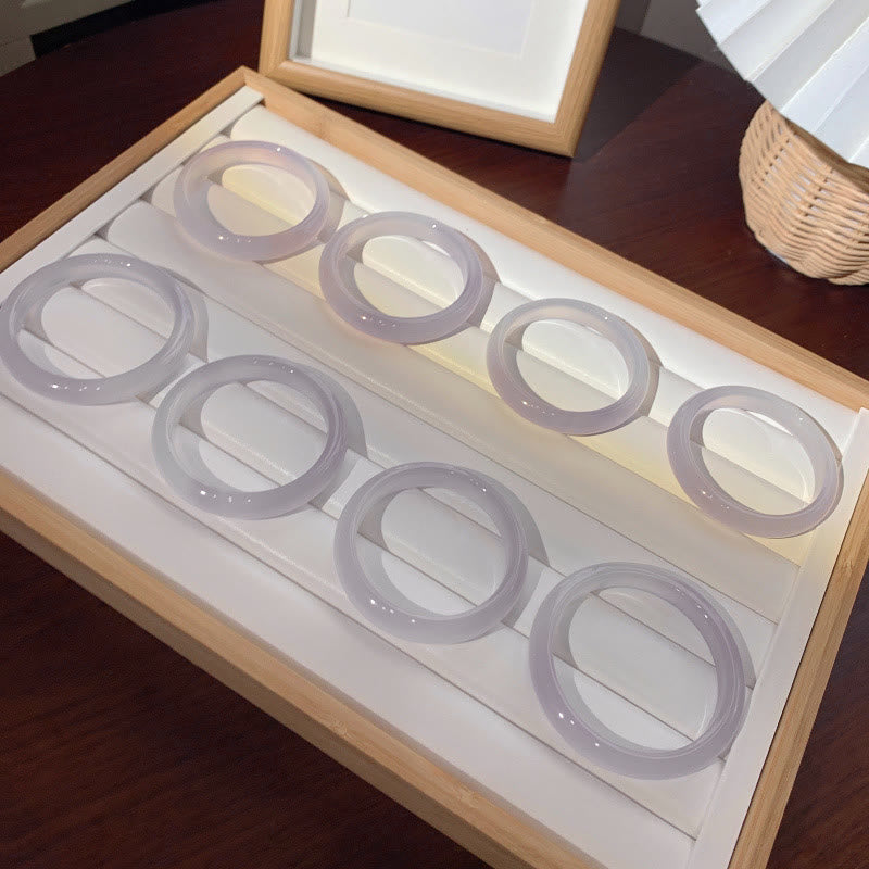 Bransoletka ochronna z naturalnego fioletowego jadeitu z Buddha Stones