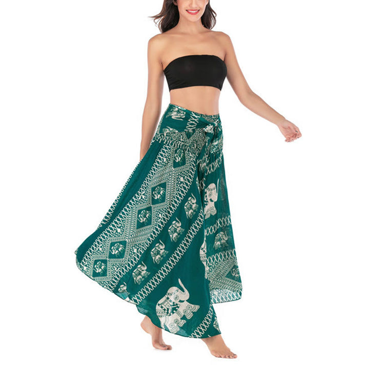 Buddha Stones Dwa Stylowe Noszenie Czeska Letnia Linia Słonia Spódnica z Koronki Sukienka