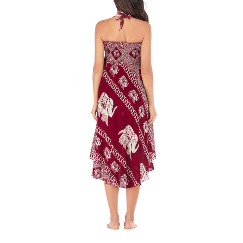 Buddha Stones Dwa Stylowe Noszenie Czeska Letnia Linia Słonia Spódnica z Koronki Sukienka