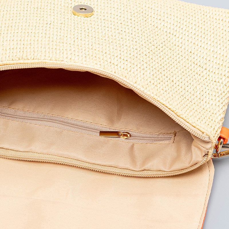 Buddha Stones Hamsa Słonia Kwiat Słomy Tkana Torba Crossbody Torba Na Ramię Torebka