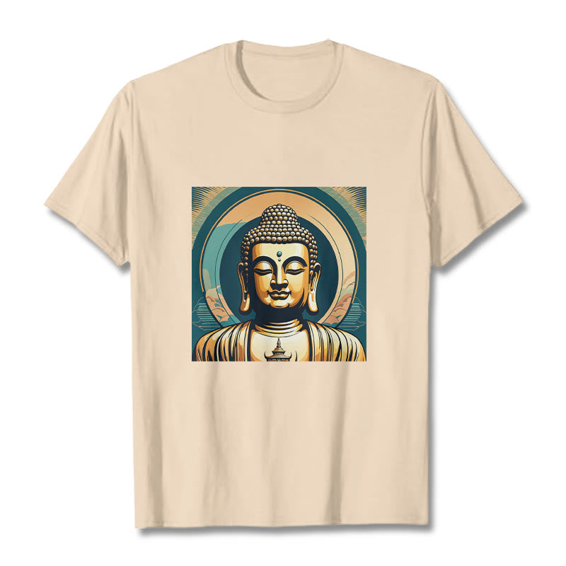 Koszulka z nadrukiem Buddha Stones Aura Golden Buddha - For - 2XL - image 8
