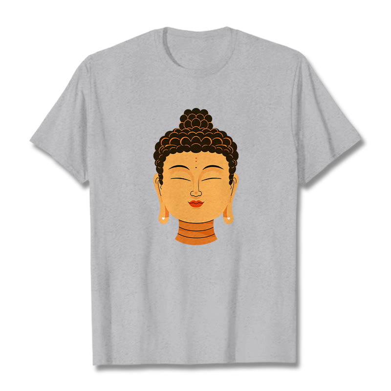 Buddha Stones Błogosławiona Medytacja Budda Koszulka T-shirt - Jasnoszary - 2XL - image 19