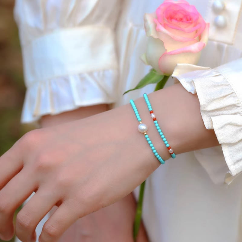 Bransoletka ochronna z małych koralików z Buddha Stones i czerwonego agatu