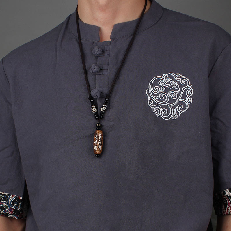 Buddha Stones Tybet Om Mani Padme Hum Dzi Koralik Avalokitesvara Wzór Bogactwa Naszyjnik Wisiorek - image 10