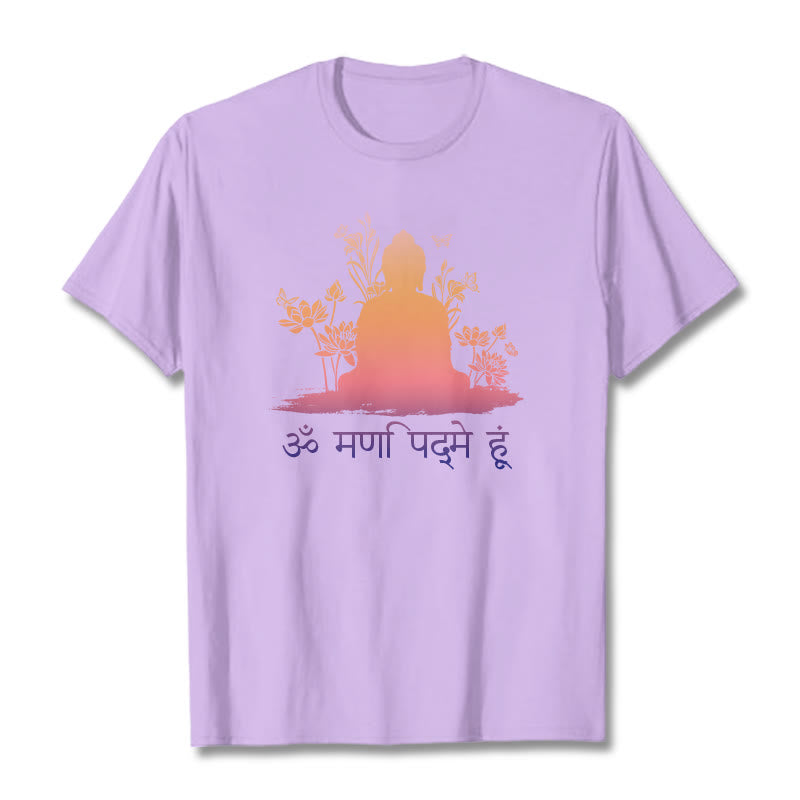 Koszulka z Buddha Stones i kamieniami w sanskrycie OM NAMAH SHIVAYA - Śliwka - 2XL - image 17