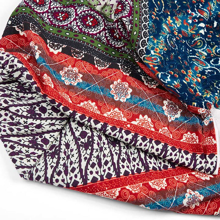 Torba na ramię z bawełny w kolorowe paski z motywem Buddha Stones - image 8