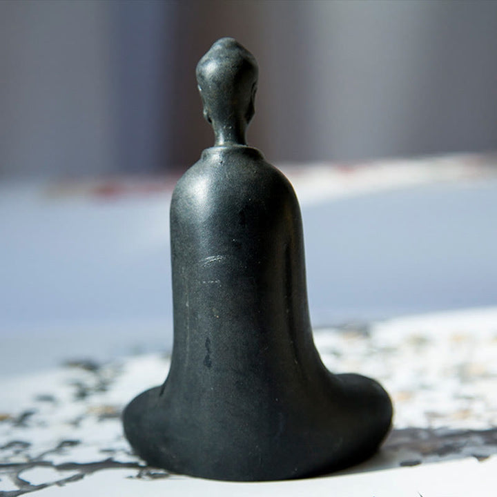 Buddha Stones Ręcznie Budda Siakjamuni Żelazo Proszek Rdza Odlew Żywicy Statua Dekoracja Domu - image 2