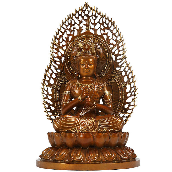 Buddha Stones Tathagata Figurka Buddy Spokój Miedziana Statua Domowa Oferta Dekoracja