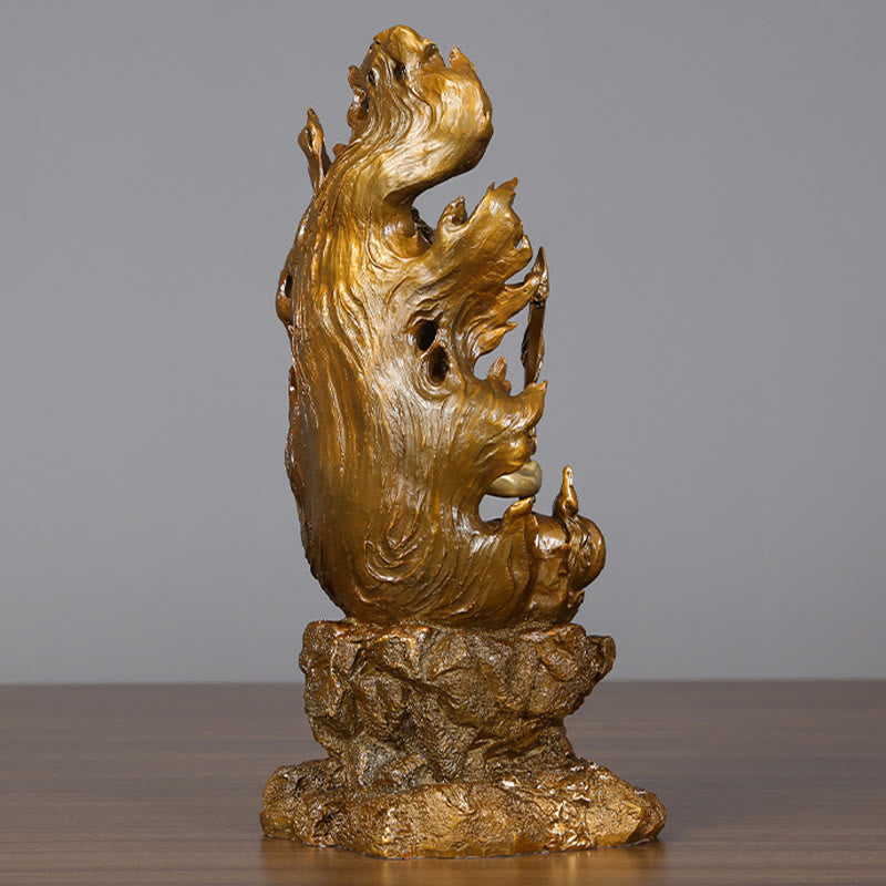 Buddha Stones Acalanatha Figurka Buddy Spokój Miedziana Statua Domowa Oferta Dekoracja