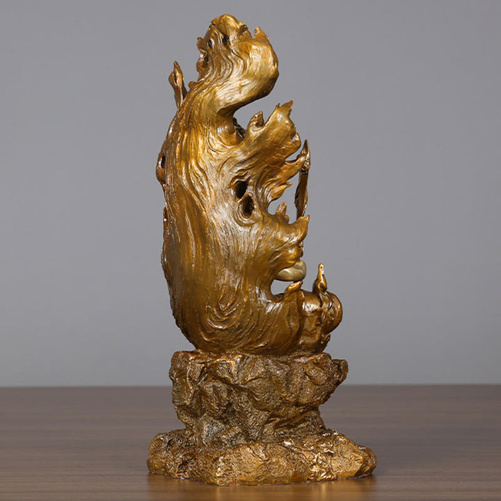 Buddha Stones Acalanatha Figurka Buddy Spokój Miedziana Statua Domowa Oferta Dekoracja