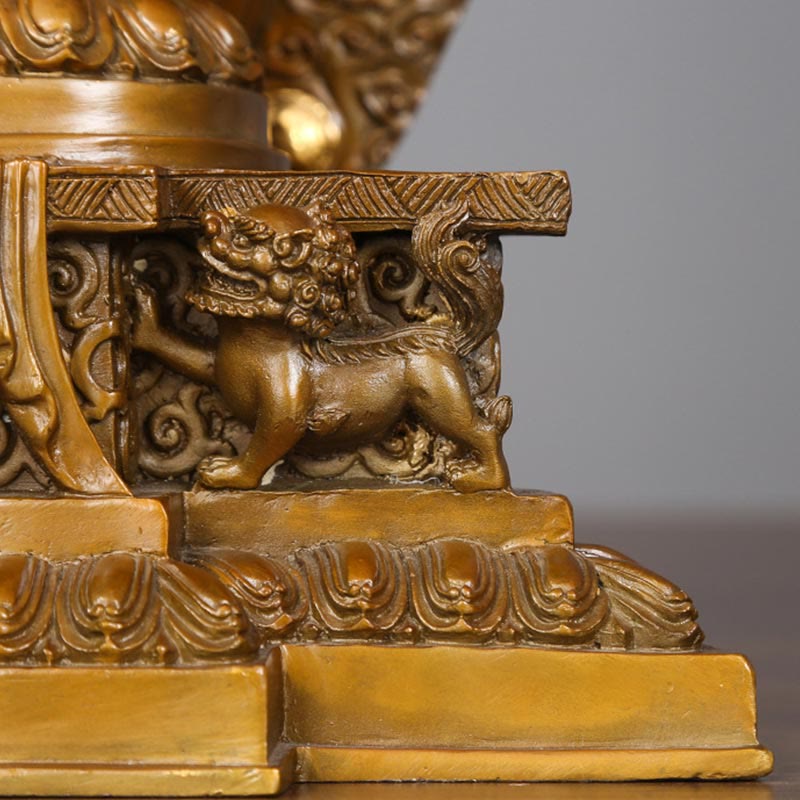 Buddha Stones ręcznie robione tysiącramienna Awalokiteśwara Kwan Yin bogactwo mosiądz miedź statua dekoracja