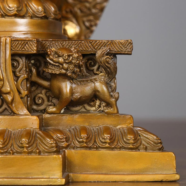 Buddha Stones ręcznie robione tysiącramienna Awalokiteśwara Kwan Yin bogactwo mosiądz miedź statua dekoracja