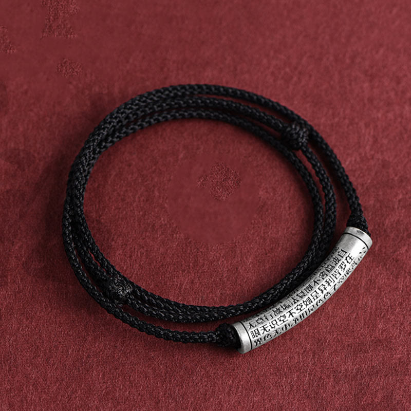 Buddha Stones 999 Srebro Sterling Sześć Prawdziwych Słów Sutra Serca Naszyjnik Wisiorek - image 22