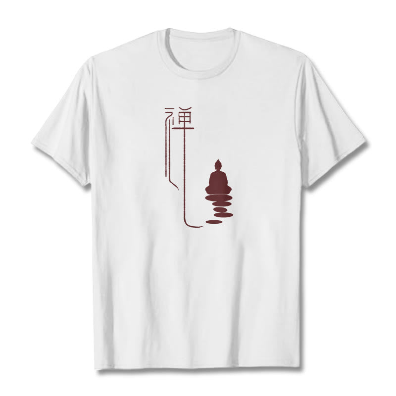 Koszulka z Buddha Stones Zen Budda - Biały - 2XL - image 9