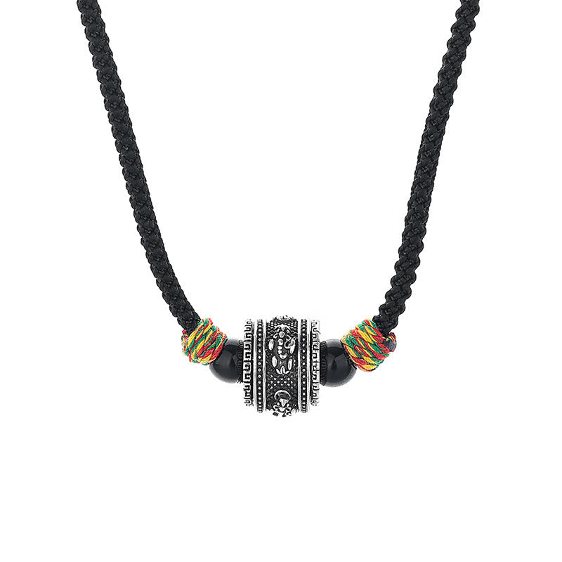 Buddha Stones Tybet Om Mani Padme Hum Swastyka PiXiu Miedziany Naszyjnik Mądrości Lina Wisiorek - PiXiu - image 7