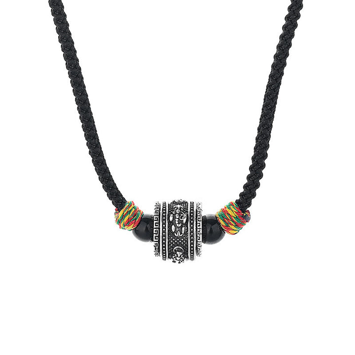 Buddha Stones Tybet Om Mani Padme Hum Swastyka PiXiu Miedziany Naszyjnik Mądrości Lina Wisiorek - PiXiu - image 7