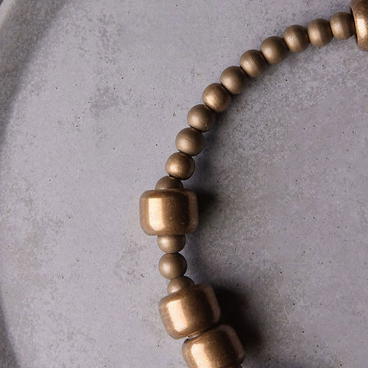 Bransoletka Buddha Stones Vintage Copper Brass Blance Wealth