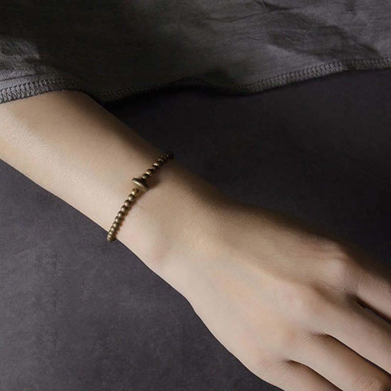 Bransoletka Buddha Stones Vintage Copper Brass Blance Wealth