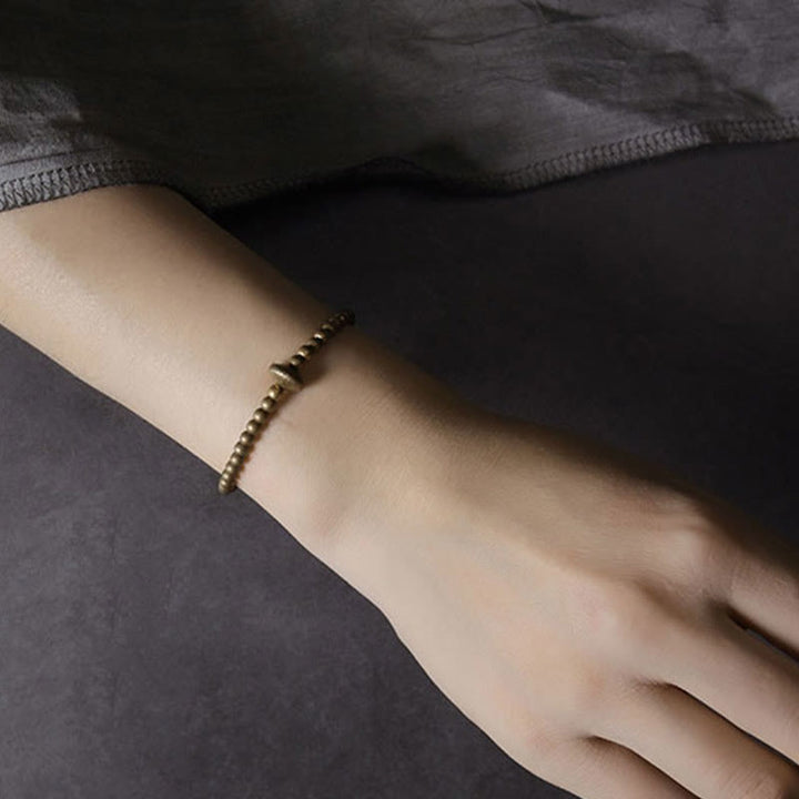 Bransoletka Buddha Stones Vintage Copper Brass Blance Wealth