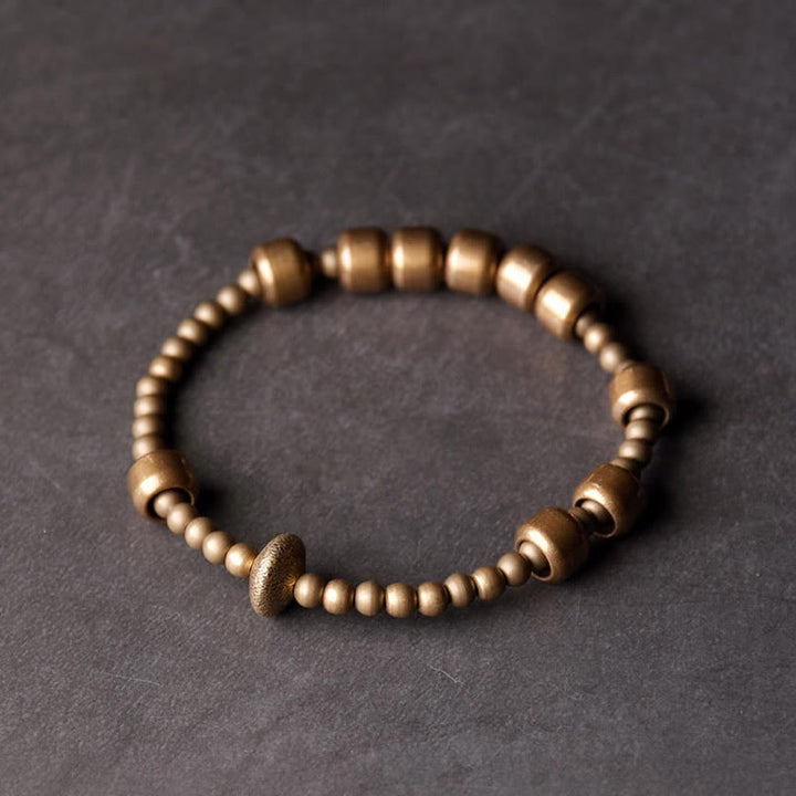 Bransoletka Buddha Stones Vintage Copper Brass Blance Wealth