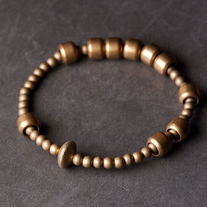 Bransoletka Buddha Stones Vintage Copper Brass Blance Wealth
