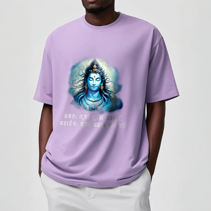 Buddha Stones Sanskryt Mahadev Przychodzi Ci Z Pomocą Koszulka T-shirt - image 17