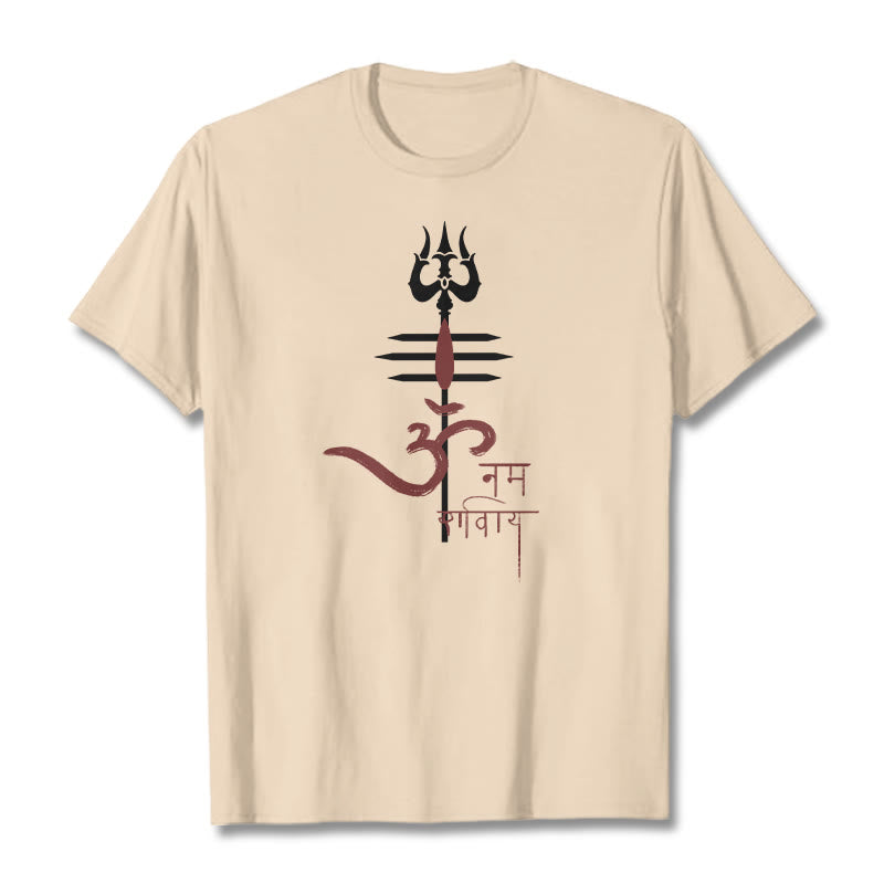 Buddha Stones OM NAMAH SHIVAYA Trójząb bawełniany T-shirt - For - 2XL - image 19