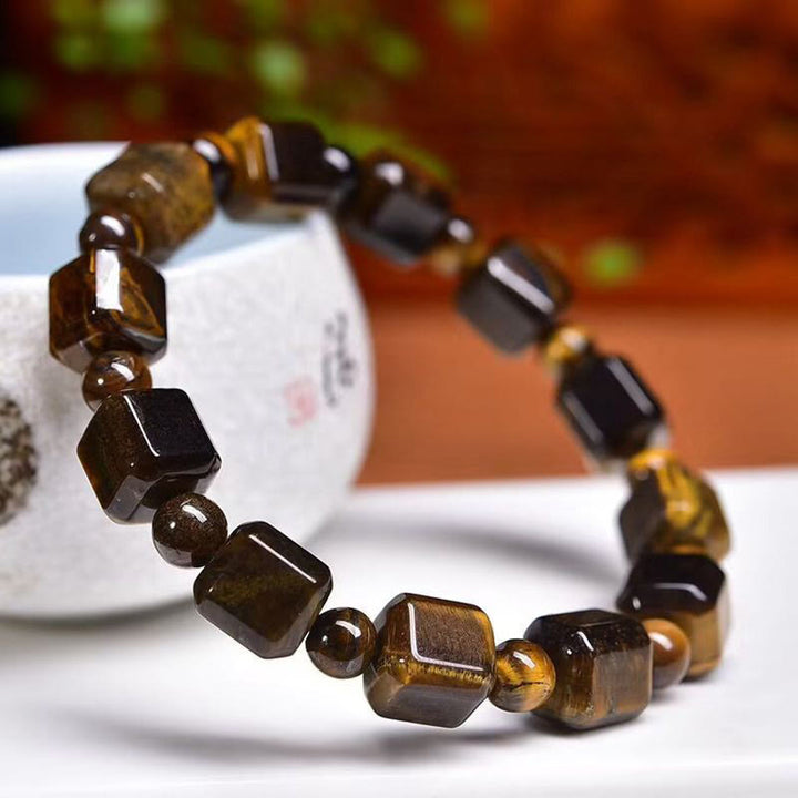 Bransoletka ochronna Buddha Stones Tiger Eye
