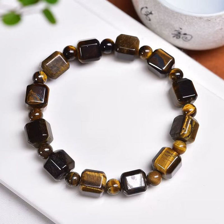 Bransoletka ochronna Buddha Stones Tiger Eye