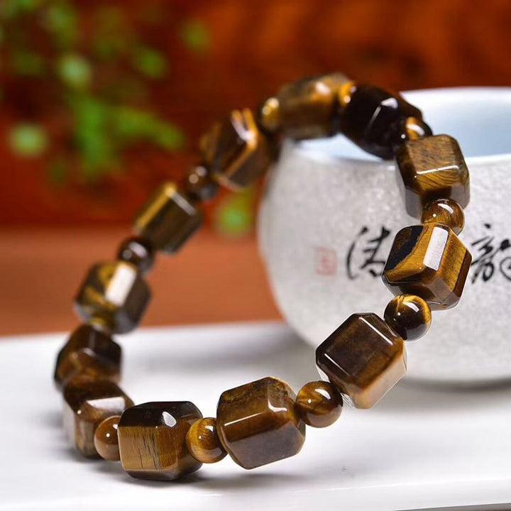 Bransoletka ochronna Buddha Stones Tiger Eye