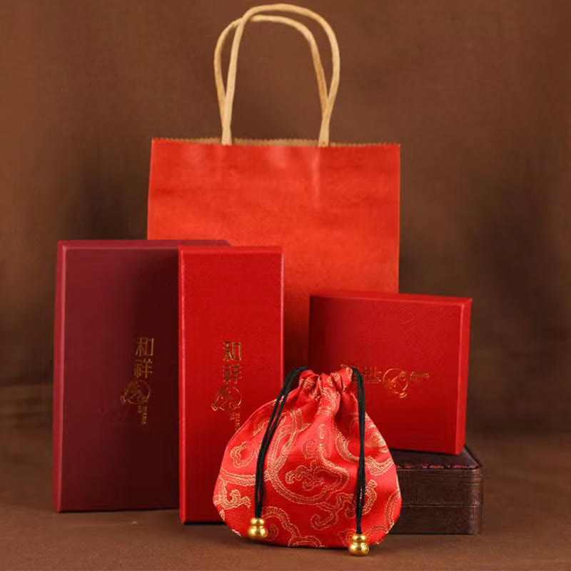 Buddha Stones Naturalny Cynobrowy Smok Błogosławieństwo Czerwony Sznurek Łańcuszek Brzuch