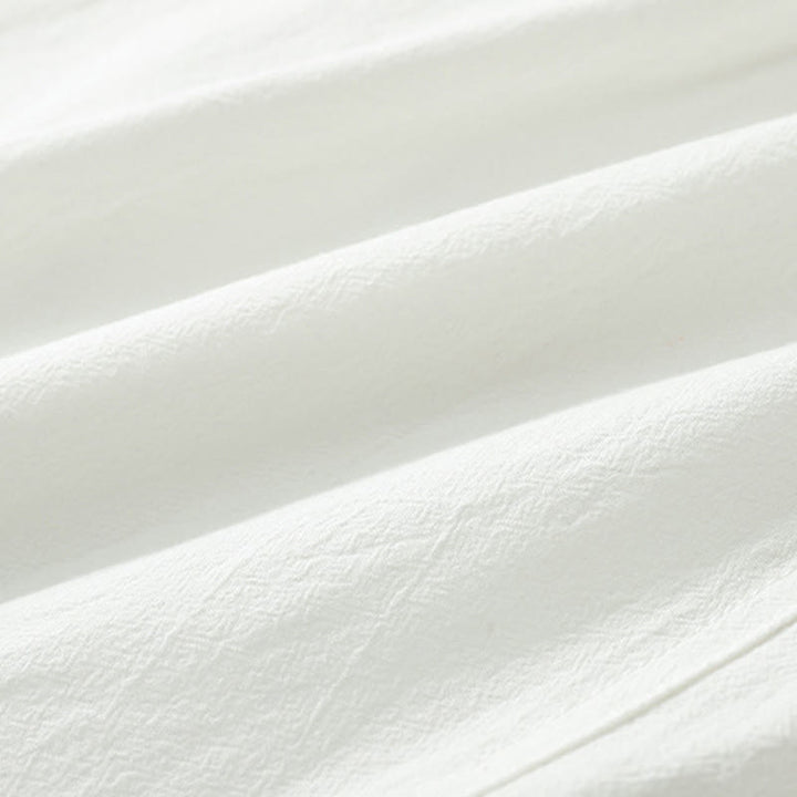 Buddha Stones Kołnierze Krzyżowe Bawełniany Strój Tang Hanfu Top Spodnie Odzież Męski Zestaw - image 25