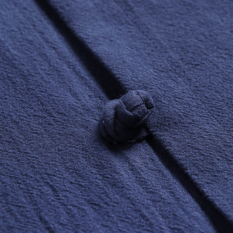 Buddha Stones Trzy Czwarte Krótkie Bloomersy Bawełniane Spodnie Top Odzież Męska Zestaw - image 13