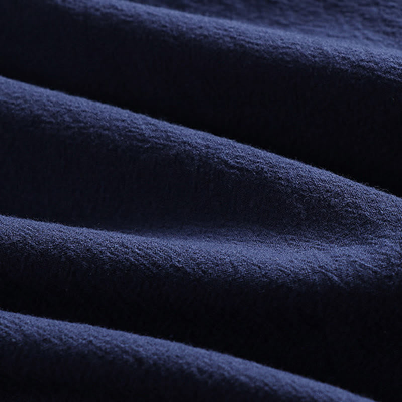 Buddha Stones Trzy Czwarte Krótkie Bloomersy Bawełniane Spodnie Top Odzież Męska Zestaw - image 14