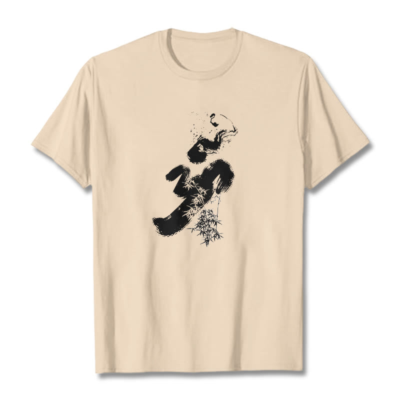 Koszulka z bawełny Buddha Stones OM Bamboo Ink - For - 2XL - image 12