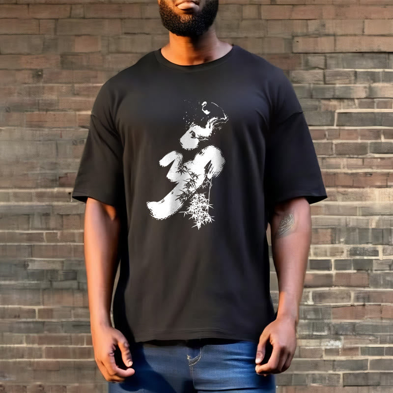 Koszulka z bawełny Buddha Stones OM Bamboo Ink - image 4