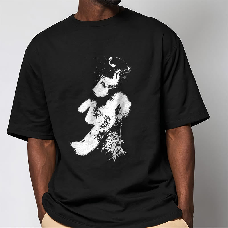 Koszulka z bawełny Buddha Stones OM Bamboo Ink - image 3