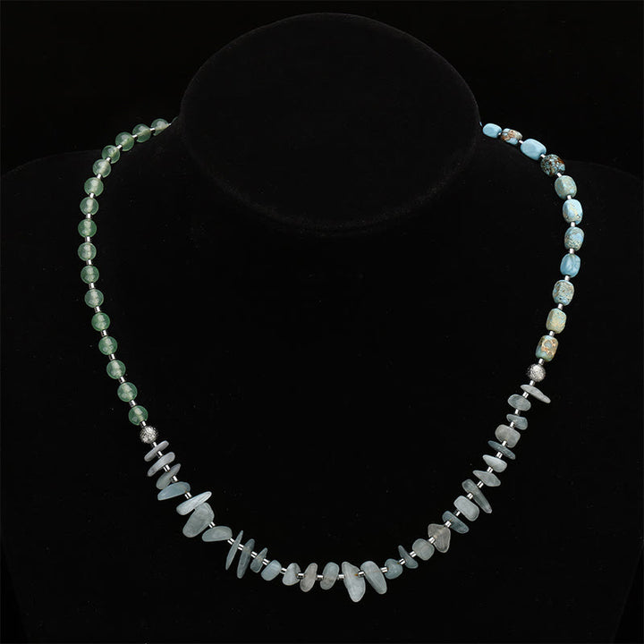 Buddha Stones Zielony Kamień Cesarski Zielony Awenturyn Szczęście Bransoletka Potrójnie Owijana