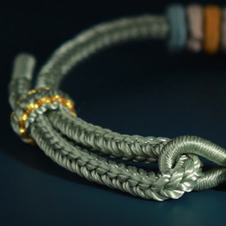 Bransoletka z Buddha Stones , sznurek, cztery, Srand, kwiat brzoskwini