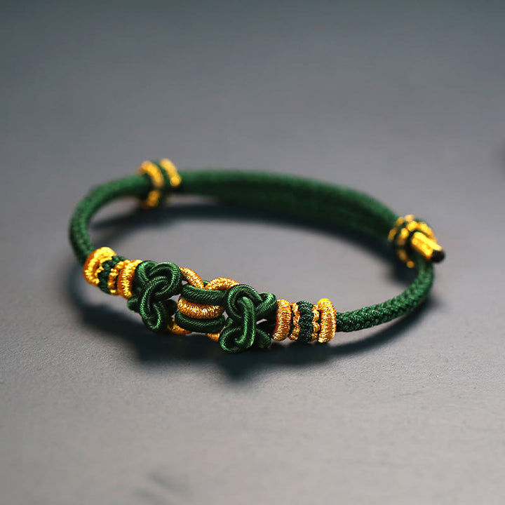 Bransoletka Buddha Stones Red String Saddle Knot Strength