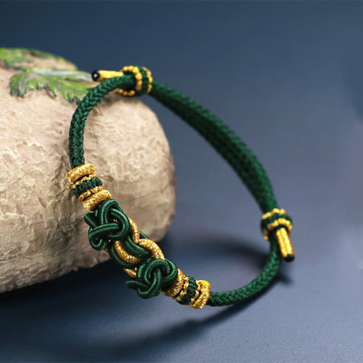 Bransoletka Buddha Stones Red String Saddle Knot Strength